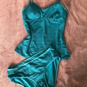 DownEast Teal Tankini